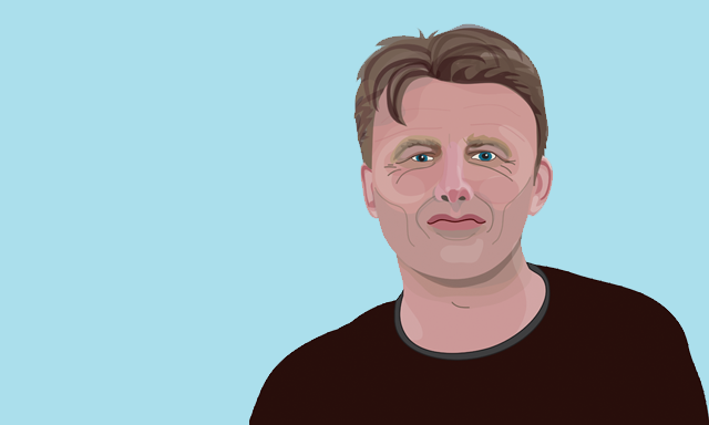 chris Packham Springwatch portrait illustration