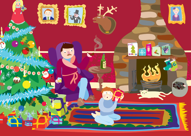 Cosy Christmas illustration