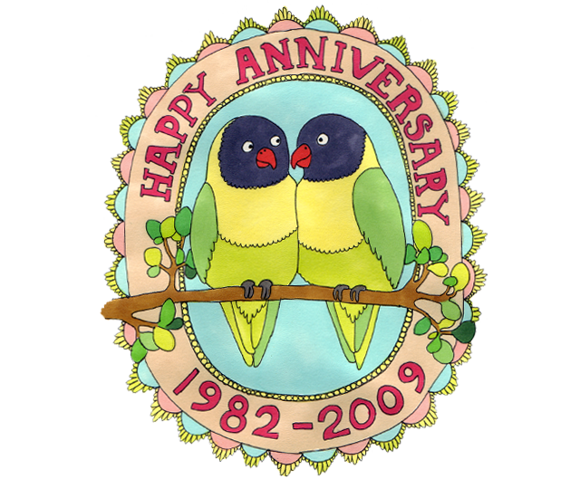 anniversary card claire murray illustrator